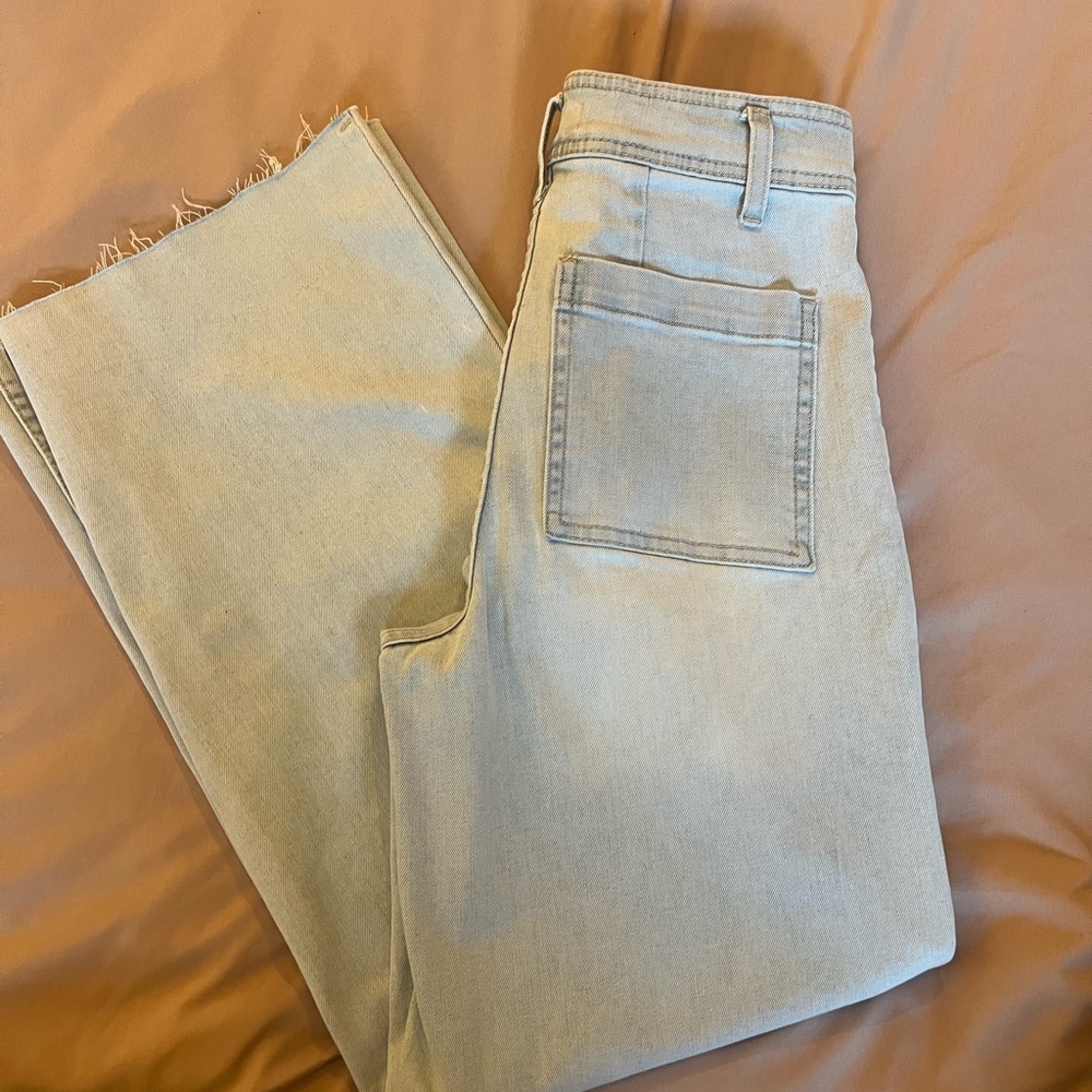 OAT NY Women's Light Blue Wide-Leg Jeans - Picture 4 of 4